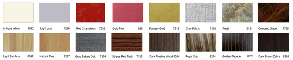 Color Range of Compact Laminate